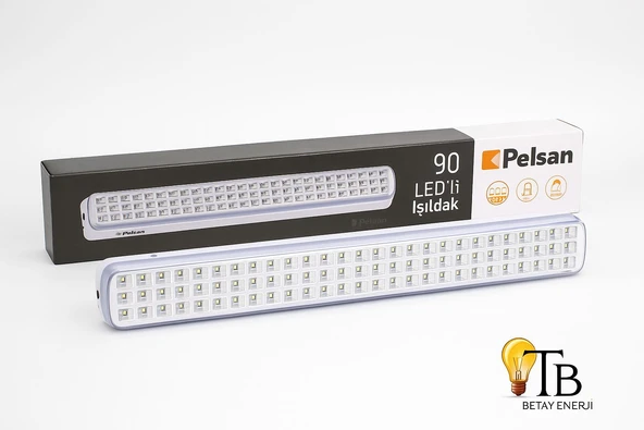 Pelsan 90 LED’li Şarjlı Işıldak  8 Saat Aydınlatma  Taşınabilir Acil Durum Lambası Yüksek Parlaklık ürün görseli 1