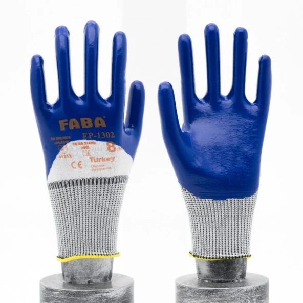 FABA EPÇ-13-L ÇİFT İP POLYESTER ÖRME ELDİVEN ürün görseli 1