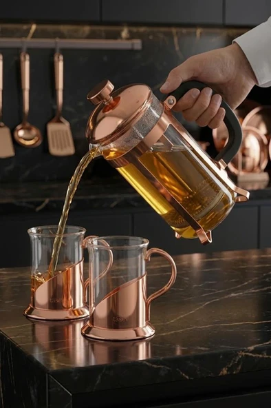Bambum Holmes - French Press Set 600 Ml - Resim 2