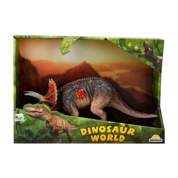 Dinosaur World Sesli Dinozorlar 23 cm - Resim 3