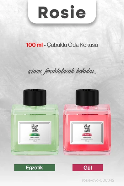 ROSIE Egzotik ve Gül Çubuklu Oda Kokusu 100 ml ürün görseli 1