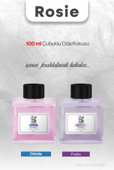 ROSIE Pudra ve Orkide Çubuklu Oda Kokusu 100 ml ürün görseli 1