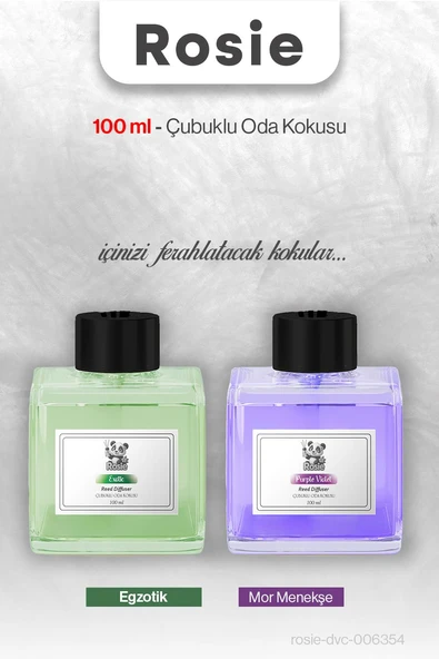 Egzotik ve Mor Menekşe ROSIE Çubuklu Oda Kokusu 100 ml ürün görseli 1