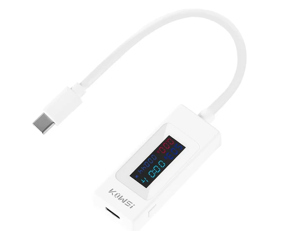 KABLOLU MACBOOK TYPE C USB TEST GERİLİM AMPER ÖLÇER ürün görseli 1