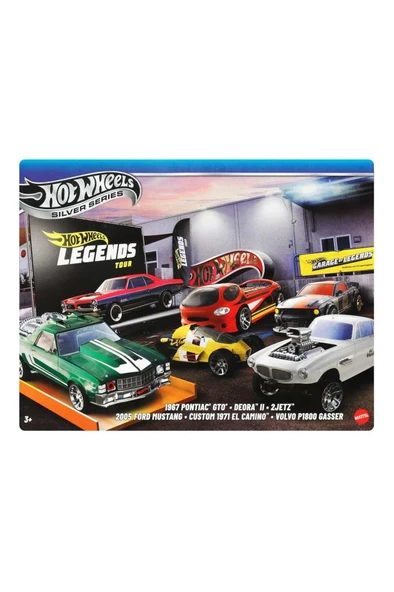 Hot Wheels Efsane Temalı Çoklu Arabalar JBY78 - Resim 4