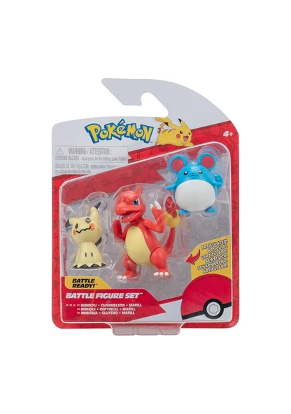 Pokemon Battle 3'lü Figür Seti PKW3046 Lisanslı Ürün ürün görseli 1