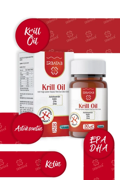 Erbatab Krill Oil 500 mg 30 Kapsül - Resim 9