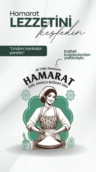 Hamarat Özel Amaçlı Buğday Unu 25kg - Resim 3