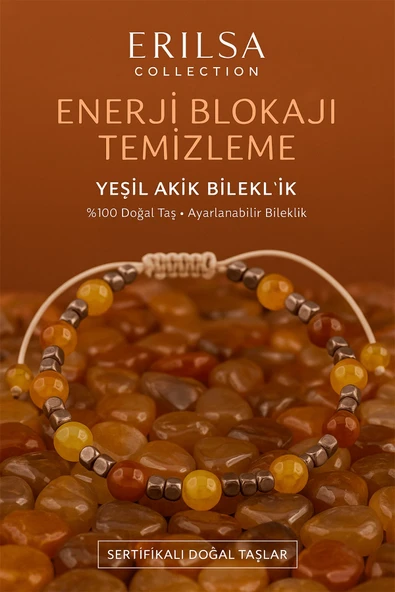 Sertifikalı Enerji Blokajı Temizleme Bilekliği – Yeşil Akik - Terahertz (6 mm) ürün görseli 1