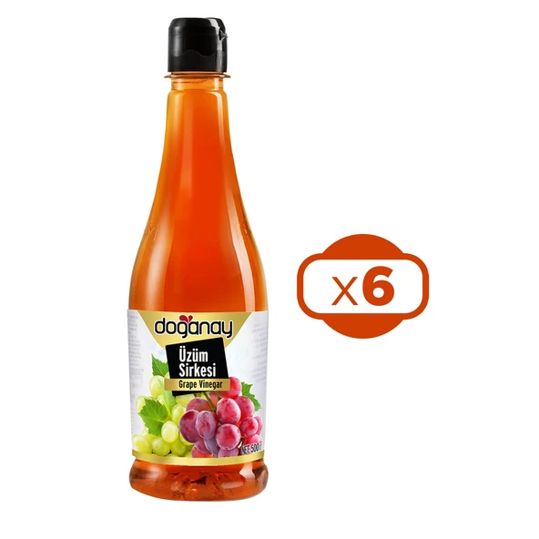 Doğanay Üzüm Sirkesi Pet 500 ml x 6 Adet ürün görseli 1