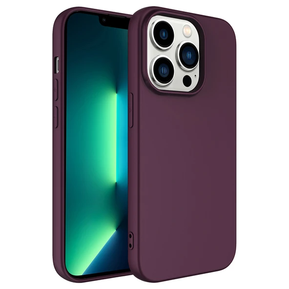 iPhone 14 Pro Max Kılıf ZNTH LSR Lansman Kapak - Koyu Mor ürün görseli 1