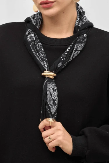 Fular Detaylı Sweatshirt - Resim 8