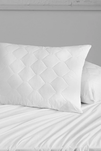 Mislina Home Kapitone Eko Pamuklu Fermuarlı Yastık Koruyucu Kılıf 50x70 cm ürün görseli 1