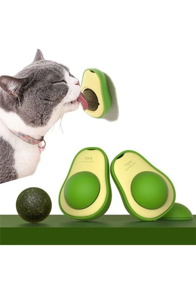 Kedi Nanesi Oyuncağı Avokado Catnip 360 Derece Dönen Kedi Nanesi Oyuncağı Kedi Çimi ürün görseli 1
