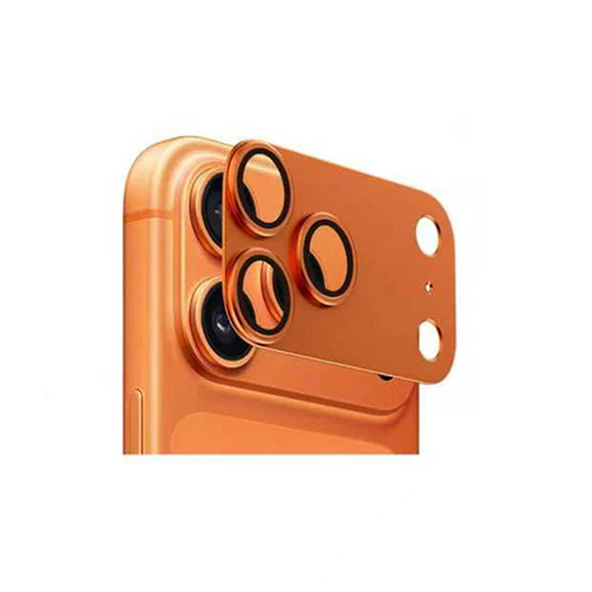 iPhone 17 Pro ZNTH CL-20 Kamera Lens Koruyucu - Turuncu ürün görseli 1