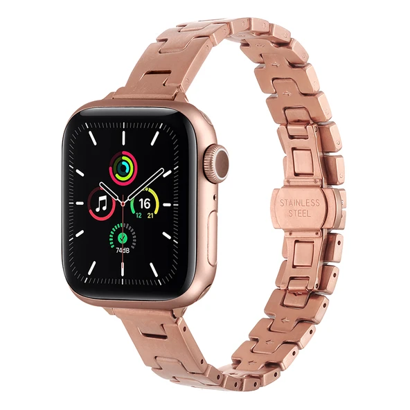 Watch 7 41mm ZNTH KRD-150 Metal Kordon Strap Kayış - Rose Gold ürün görseli 1