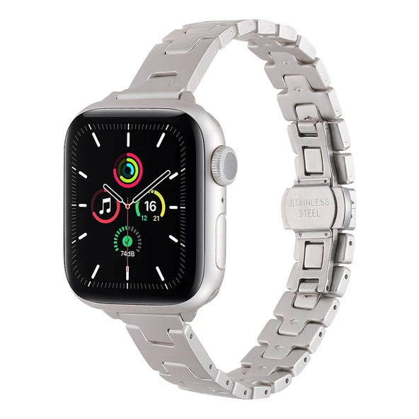 Watch 7 45mm ZNTH KRD-150 Metal Kordon Strap Kayış - Starlight ürün görseli 1