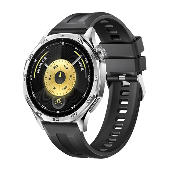 Huawei Watch GT 5 Pro 46mm ZNTH KRD-148 22mm Silikon Kordon - Siyah ürün görseli 1