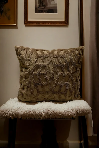 Mislina Home Bohem Dekoratif Yastık Kılıfı Kırlent Kılıfı 43x43 Cm Kahverengi Etnik Dsn ürün görseli 1