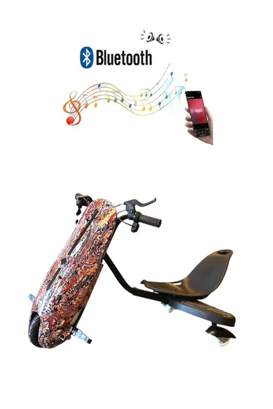Citymate Drift Car Elektrikli Kaykay Bluetooth Dirift Kar Hoverboard Scooter Ledli Bluetoothlu D07 ürün görseli 1