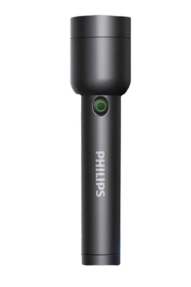Philips SFL1236 3W 300 Lümen Şarj Edilebilir Led El Feneri Siyah (200Mt Menzil, Ip44) (Ramwhite Garantili) ürün görseli 1