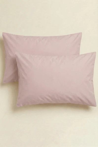 Camelia 2'li Pudra Yastık Kılıfı – 50x70 Cm, %100 Pamuk ürün görseli 1