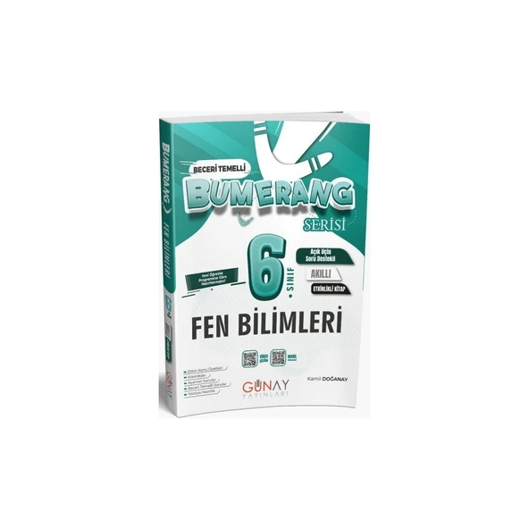 6. Sınıf Fen Bilimleri Etkinlikli Bumerang Serisi Günay Yayınları ürün görseli 1