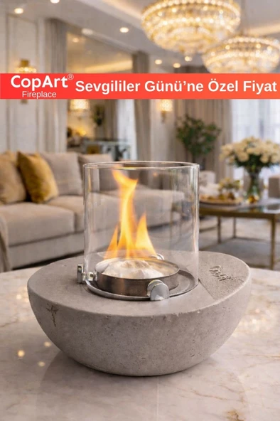 CopArt Meta Biyoetanol Masaüstü Şömine - 1 Lt Yakıt Hediye ürün görseli 1