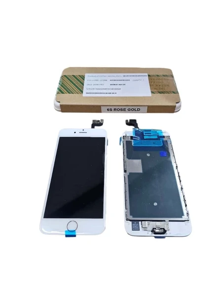 iPhone 6S Plus Lcd Ekran % 100 Apple Servis Ürünü Beyaz Ön Kamera Home Tuş Dahil ürün görseli 1