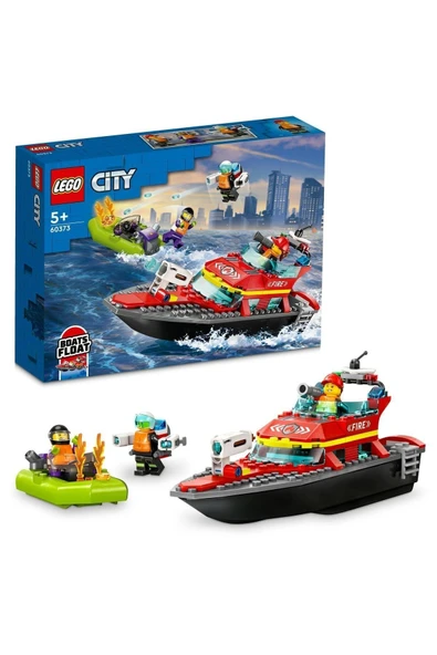 LEGO ® City İtfaiye Kurtarma Teknesi 60373 - 5 Yaş ve Üzeri Çocuklar için Yapım Seti (144 Parça) ürün görseli 1