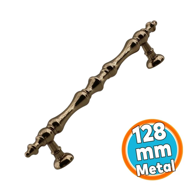 Mobilya Çekmece Mutfak Dolabı Dolap Kulpları Kulbu Kulpu Bronz Metal Kulp 128 mm - 12.8 cm ürün görseli 1