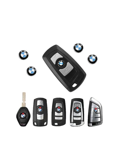 Bmw İçin  Araç Anahtar Logo Amblemi Çap: 11 Mm +A KALİTE 2 Adet ürün görseli 1