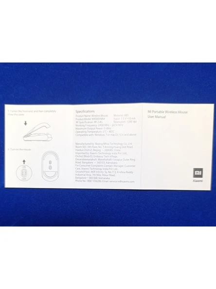 Xiaomi Çift Modlu Dual Mode Kablosuz Bluetooth Mouse 1200 Dpi Siyah (WXSB01MW) ürün görseli 1