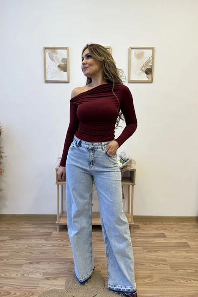 Paça Detaylı Palazzo Jean - Resim 2