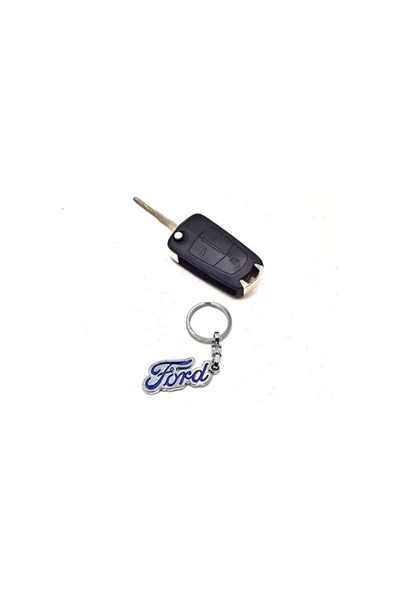 Ford Model 3d Gümüş Renk Araba Otomobil Logo Anahtarlık ürün görseli 1