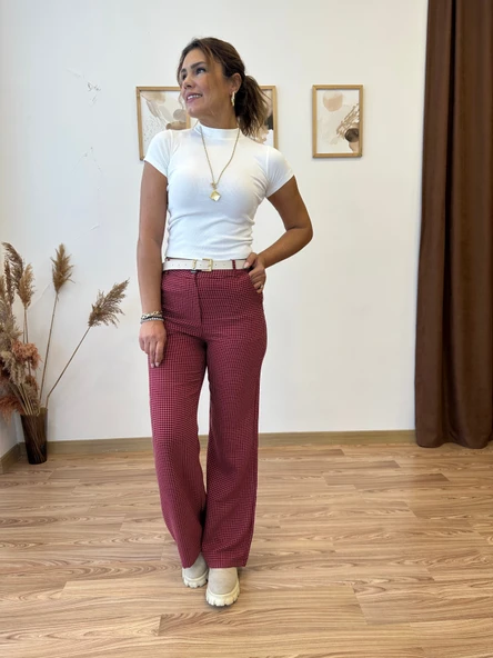 Kareli Kumaş Pantolon ürün görseli 1