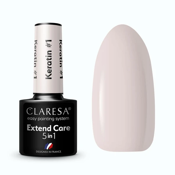 Claresa Keratin 5in1 Renkli Base Coat Nude Pembe Serisi 01 - 5g ürün görseli 1