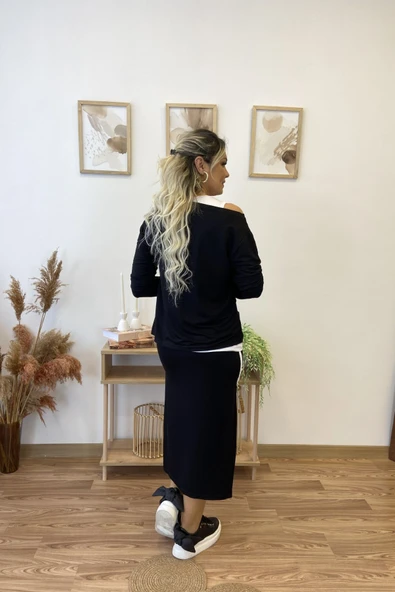 Arma Ve Şerit Detaylı Viscon Üçlü Takım - Resim 5