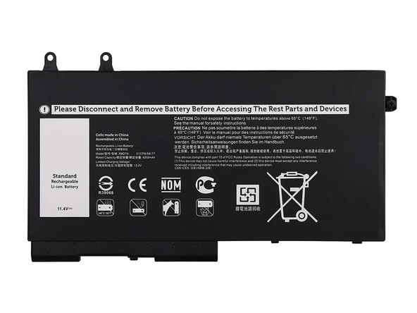 Dell ile Uyumlu Latitude 5410 Versiyon P98G, P98G007  Batarya Pil - 3 Cell ürün görseli 1