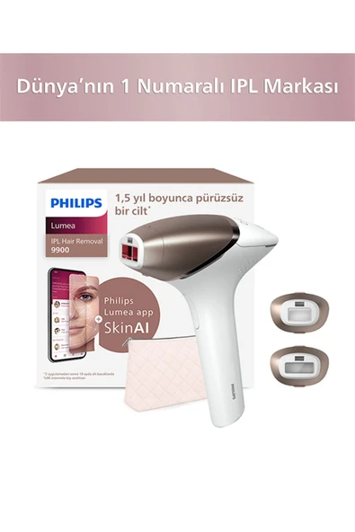 Lumea BRI953/01 Lazer Epilasyon IPL Tüy Alma Cihazı/3 akıllı aparat-Hassas Bölge,Yüz,Vücut ürün görseli 1