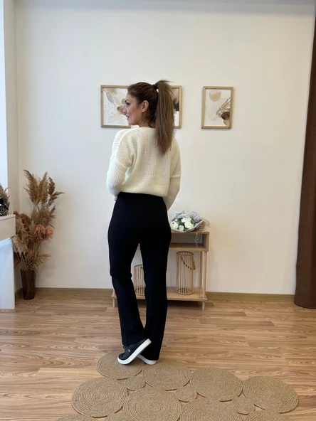 Çımalı Esnek Palazzo Pantolon - Resim 3