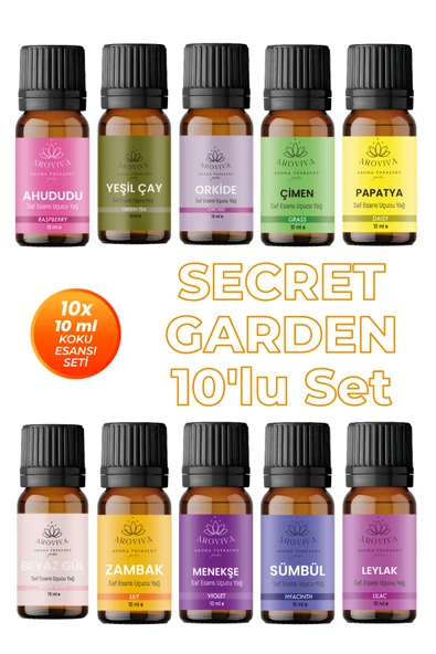 Secret Garden 10'lu Set Oda Kokusu Esansı - Çiçek Buketi (10x10ml) ürün görseli 1