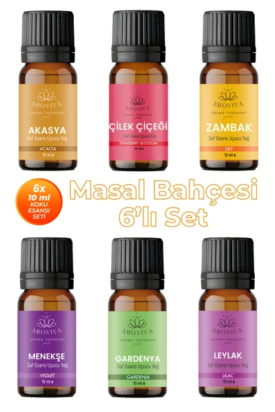Masal Bahçesi 6'lı Set Oda Kokusu Esansı - Büyülü Çiçekler (6x10ml) ürün görseli 1