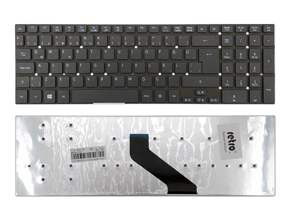 Acer Aspire E1-731 ile Uyumlu Notebook Klavye - Siyah - TR ürün görseli 1