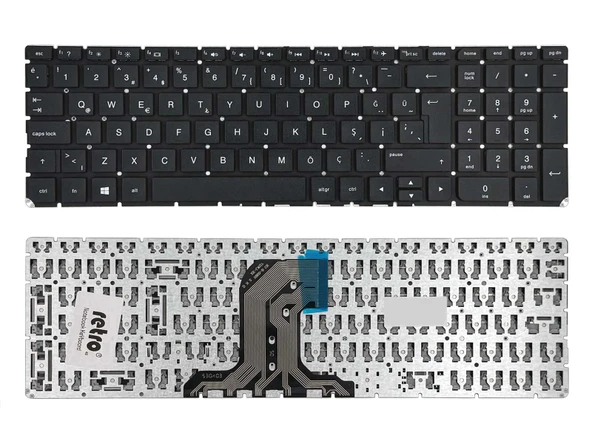 Hp 15-bn000 ile Uyumlu Notebook Klavyesi - Siyah - TR ürün görseli 1