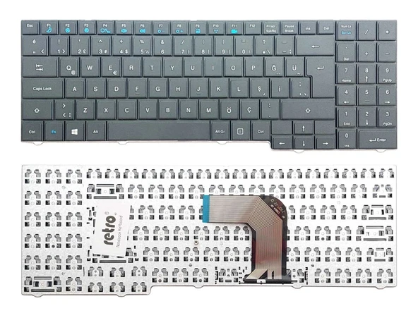 Vestel Onyx MB55 ile Uyumlu Notebook Klavyesi - Siyah - TR ürün görseli 1