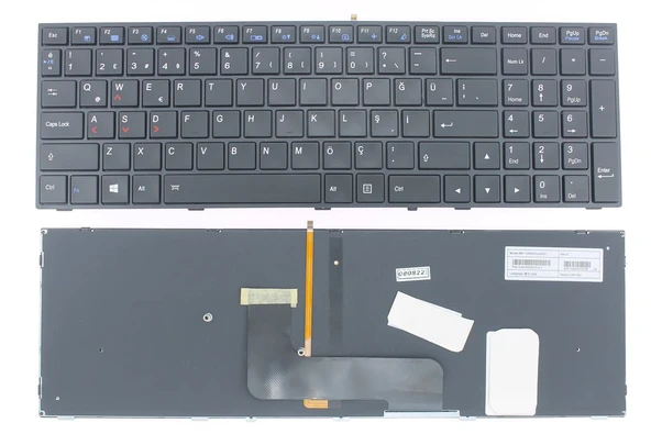 Casper Excalibur G500 ile Uyumlu Notebook Klavye - Siyah - TR - Işıklı ürün görseli 1