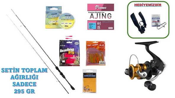 Ryuji Voltage Fuji 183 cm 0–3 gr & Shimano FX 1000 FC LRF Seti ürün görseli 1