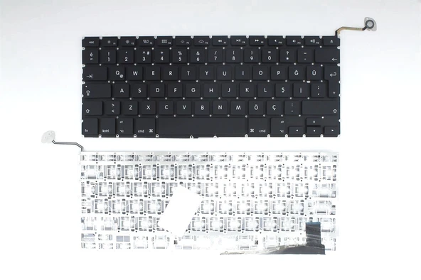 Apple MacBook Pro A1286 (2009-2012) ile Uyumlu Notebook Klavye - Siyah - TR - Büyük Enter ürün görseli 1