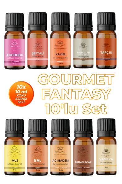 Gourmet Fantasy 10'lu Set Oda Kokusu Esansı - Tatlılık (10x10ml) ürün görseli 1